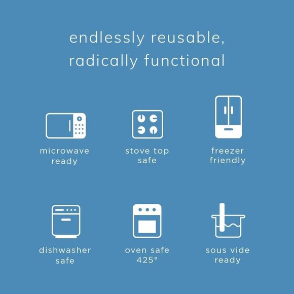 Premium Silicone Reusable Food Storage Bags, 4-Pack, Clear, Multi-Use Food Stora - Picture 3 of 8